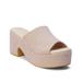 Terry Platform Sandal