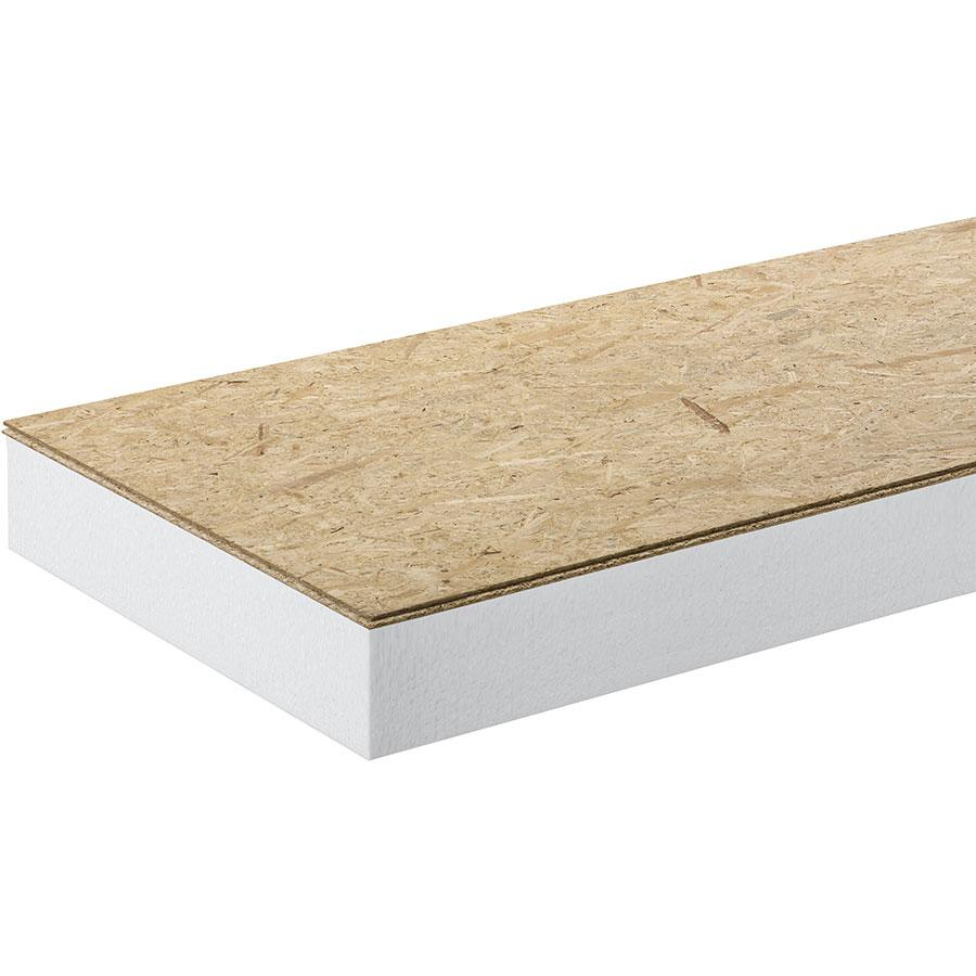 HIRSCH Porozell Dachbodendämmung Verbundelement aus Styropor mit 12mm OSB-Platte Dachdämmung, 192 mm, 035 Image