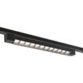 Vetrineinrete - Faretto track orientabile da binario 26 watt 12 led faro nero monofase luce