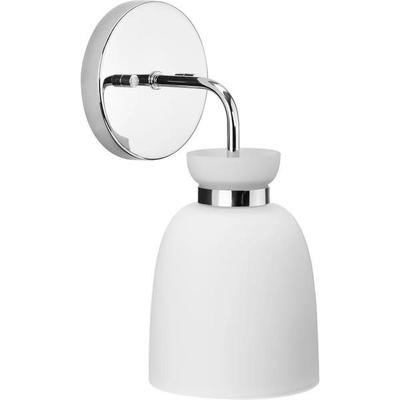 Progress Lighting 268641 - 1 Light 120 volt Polished Chrome Vanity Etched Opal Glass Bell Light Fixture (512 IN W POLISHED CHROME BATH & VANITY (P300484-015))