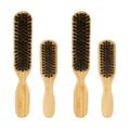 4 Pcs Beard Brush Shredded Hairbrush Styling Grooming Suits for Men Modify Man Bristle Nylon Wool