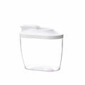 JeashCHAT Rice Storage Container Dry Food Airtight Container Pet Dog Cat Food Canister BPA Free Clear Plastic Kitchen and Pantry Organization Bin for Oatmeal Grain Cereal Pasta Flour