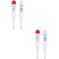 4 pcs Pet Electronic Thermometer Cat Dog Thermometer Temperature Measuring Tool (Random Color)