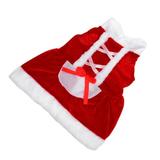 Dreses Santa Claus Costume Christmas Pet Costumes Santa Costume Small Dog Outfits Christmas Dog Dress Winter