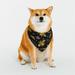 Lukts Dog Bandanas Double Layer Fabric Pet Scarf Durable For Dog Cat Birthday (Hohey Bee Golden Embroidery-Medium)