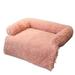 Plush Pet Sofa Bed Dog Bed Cat Bed Sofa Mattress Pet Sleeping Bed Pink One Size