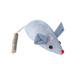 Cat Toy Simulation Mouse Cat Mint Wooden Polygonum Funny Cat Stick Self-Happiness and Relief from Boredom Cat Cat Mint Pet Supplies (Gray)