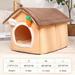 Foldable Dog House Indoor Warm Sofa Kennel Bed Mat for Small Medium Large Dogs Cats Warm Puppy Cave Cat Nest Winter Pet Products