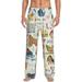 Daiia Men S Dogs Funny Pets Pants Bottoms Sleep Lounge Pajama Pants Pj Bottoms Drawstring And Pockets-Large