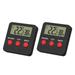 Pet Thermometer 2 Sets Reptile Eggs Digital Temperature Gauge Indoor Hygrometer for Tank Abs