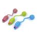 3 Pcs Colorful False Mouse Pet Cat Toy Woven Mice Tail Ball Squeaker Sound Toy