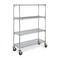 METRO CART 1A Adjustable Shelf Wire Cart,18 In. W