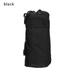 Portable Backpack Belt Outdoor Travel Hiking Kettle Pouch Water Bottle Holder Canteen Bag Bottle Pocket BLACK