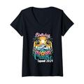 Damen Funny Cruising Birthday Cruise Squad 2024 Kreuzfahrturlaub T-Shirt mit V-Ausschnitt