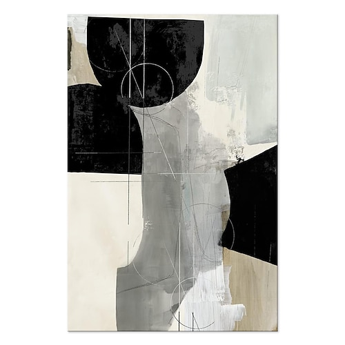 Handgefertigtes Ölgemälde auf Leinwand, Wandkunst, Dekoration, modern, Wabi-Sabi, minimalistisch, abstrakt, für Heimdekoration, gerolltes, rahmenloses, ungedehntes Gemälde Image