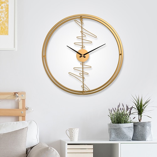 Moderne Heimdekoration, Mode, ruhige Uhr, Wohnzimmer, TV, Wandpersönlichkeit, Wanduhr, Kunstdekoration, Wanduhr, 60 cm Image
