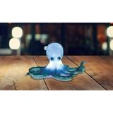 ICE ARMOR 9 H LED Blue Octopus Night Light Statue Marine Life Decoration Figurine