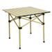 Outdoor Folding Table Portable Camping Folding Table with Carry Bag Easy to Carry & Store for Camping Beach Picnic Yellow