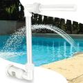 Limei Swimming Pool Spa Waterfall Pool Fountain Spray Water Accessories Fun Sprinklers for Above Inground Pools Backyard Outdoor Decor Adjustable Pool Aerator Cool Warm Water Temperatures