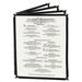 Update International MCV-4BK 9. 1 X 12 Inch Four Page Menu Cover