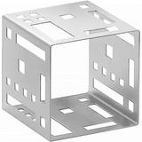 Cal Mil Squared Stainless Steel Cube Riser - 9 x 9 x 9 in.