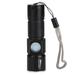 Aluminum Alloy USB Rechargeable Ultraviolet Flashlight Electric Torch for Fluorescer Testing