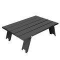 TICFOX Mini Portable Aluminium Alloy Folding Table Outdoor Camping BBQ Picnic Table Black