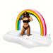 1pc Inflatable Pool Float Floatie For Adults Rainbow Pool Inflatable Funny Pool Party Beach Swimming Lounger Decorations Pool Supplies Party Supplies