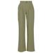 Classic Pants For Women Linen Cotton Summer Breathable Straight Leg Cotton Casual Elastic Waisted Stretch Office Long Regular Trouser Lightweight Fashion Outdoor Golf Business Trousers