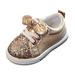 gvdentm Girls Shoes Girls Kids Running Shoes Tennis Shoes Sneakers for Little/Big Kids Gold 25