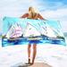 Beach Towels Sailboat Oversize Beach Towel Towels Stripe Blue Cool Travel Pool Towel Quick Dry Swimming Pool Towel Camping Towel