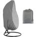 Garden Hanging Chair Cover 210D Oxford Polyester Waterproof Hanging Chair Cover Rattan Wicker for Egg Chair (Gray)