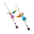 2 Pcs Three-dimensional Angel Bell Sculpture Decor Wind Chime Fairy Outdoor Indoor Painting