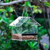 HauiWeiLyai Bird Feeder Outdoor Landscaping Feed Forest Bird Feeding Bird Feeder Feeding Suspension Automatic Bird Feeder Rainproof Hummingbird Feeders for Outdoors Hanging Ant and Bee Proof