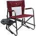 QCAI Freestyle Rocker XL Portable Folding Rocking Chair Outdoor Camping Chair With Side Table
