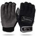 Franklin Sports MLB Adult .. Cold Weather Pro Batting .. Glove Pair Large Black/Black