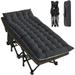 Folding Camping Cot Heavy Duty Folding Cot Camping Cot for Adults Portable Folding Outdoor Cot with Carry Bags for Outdoor Travel Camp Beach Vacation