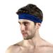 IDALL Bandanas for Women Head Scarf Running Headband Non Slip Workout Sweatbands Adjustable Sports Headbands Sweat Wicking Workout Headbands Hair Scarf Headbands for Women Dark blue