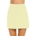 Beige Dresses for Women 2024 Womens Casual Solid Tennis Skirt Yoga Sport Active Skirt Shorts Skirt Prom Dresses 2024