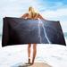 Oversized Beach Towel Lighting Print Extra Large Big Pool Swim Travel Soft Towel Blanket Camping Cruise Lounge Chair Cover Gift