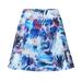 GDREDA Summer Skirts For Women 2024 Women s Tennis Skirt With Pocket Shorts Plus Size Running Sports Fitness Skirt Blue XL