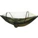 Hammocks Tent Outdoor Net Hammmocks With Mosquito Net Ortable Double/Single Travel Hammocks Hanging Bed For Hunting Camping Sleeping Sway Bed for Backpacking Hiking (Army Green)