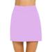 Purple Casual Dresses Womens Casual Solid Tennis Skirt Yoga Sport Active Skirt Shorts Skirt Summer Dresses for Women 2024