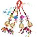 Copper Wind Chime 4 Pieces Alloy Wind Chime Lucky Hanging Wind Chimes Wind Chime Bell Wind Bells for Indoor Outdoor Garden Living Room Hanging Decoration 23cm