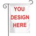 HGUAN Custom Garden Flag Grandmas Reasons To Bee Happy Personalized Yard Flags Decor Name Gifts Customized Bee House Lawn Banner Double Sided NOT Included Garden Flag Stand