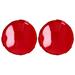 2-Pack Durable Plastic Red Transparent Pool Lens Cover 19cm Spa Light Covers for Swimming Pool Spa Lights Easy Installation Stylish Atmosphere Creator Practical Pool Light Accessory