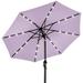 Best Choice Products 10ft Solar LED Lighted Patio Umbrella w/ Tilt Adjustment UV-Resistant Fabric - Lavender