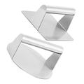 Home Pressing Meat Tool Burger Plate Kitchen Supplies Faceut Grinder Stainless Steel 2 Pcs