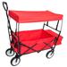 M optimized Garden Shopping Beach Cart Folding Wagon with Umbrella Accessories Package for Camping Wagon Camping Outdoor Picnic Beach