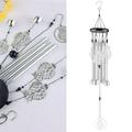 Lloopyting Wind Chimes For Outside Hummingbird Owl Wind Chime Pendant Metal Tube Bell Door Bell Garden Home Decoration Pendant 27*10*4cm